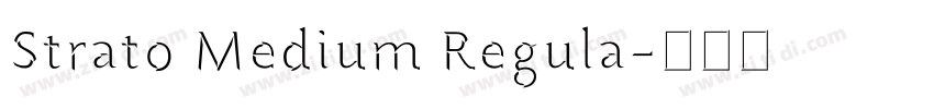 Strato Medium Regula字体转换